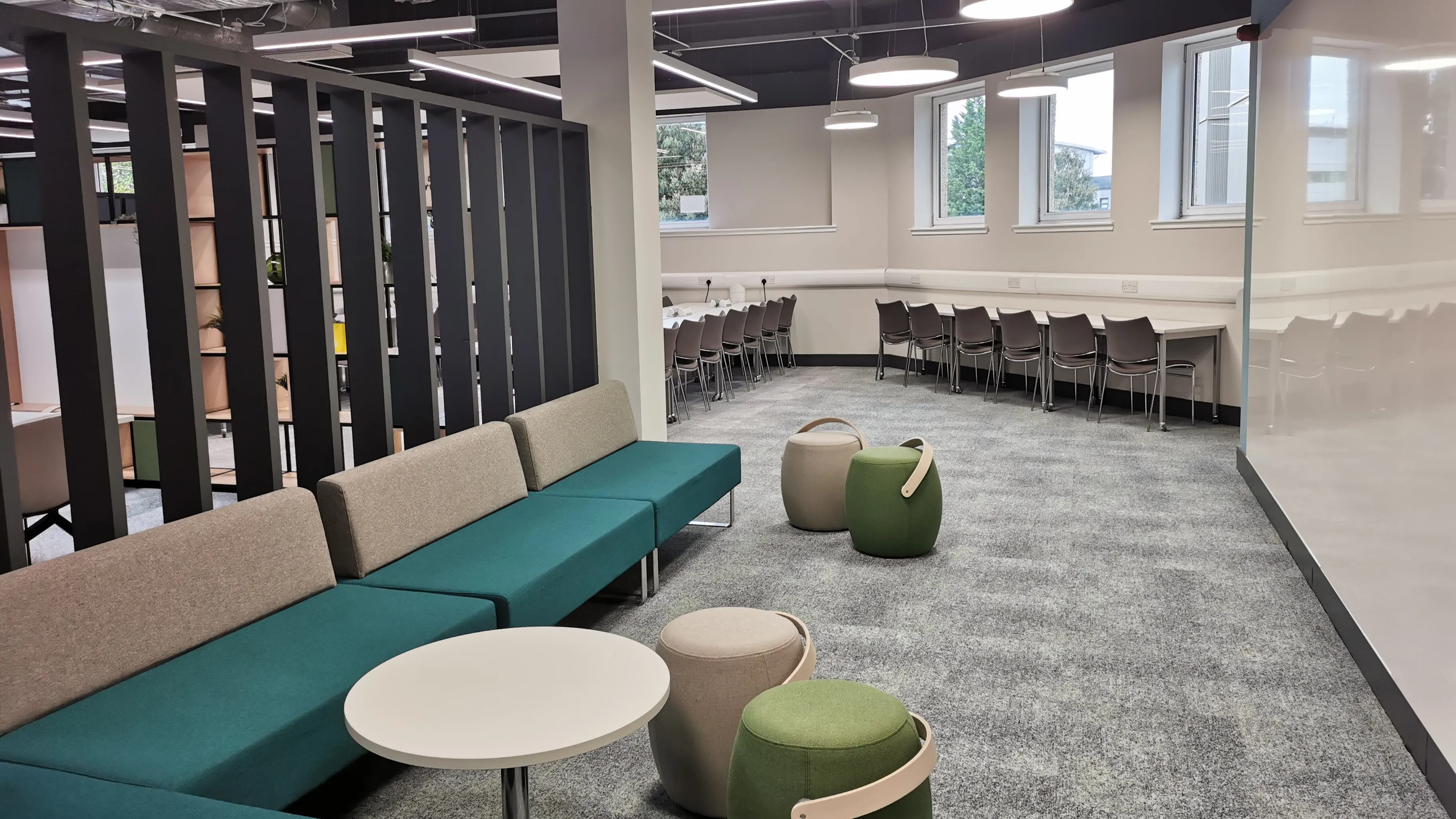 Sofas and Whiteboard in MathsBase